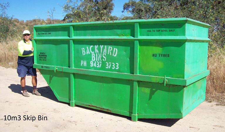 Our 10m³ skip bin