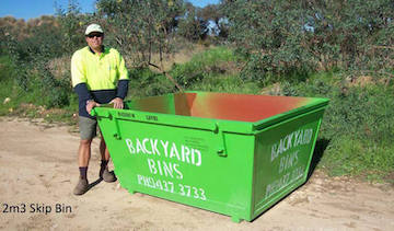 Our 2m3 skip bin