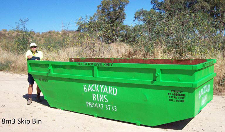 Our 8m³ skip bin