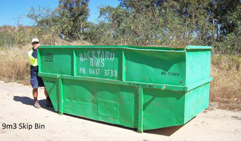 Our 9m³ skip bin