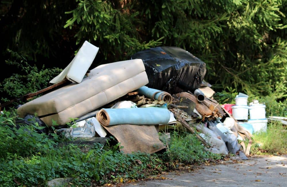 Illegal rubbish dumping affects public spaces, private property, and the environment.