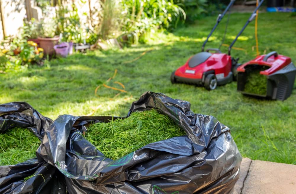 Grasscycling can also involve collecting and bagging your grass clippings to reuse elsewhere, such as in your compost.