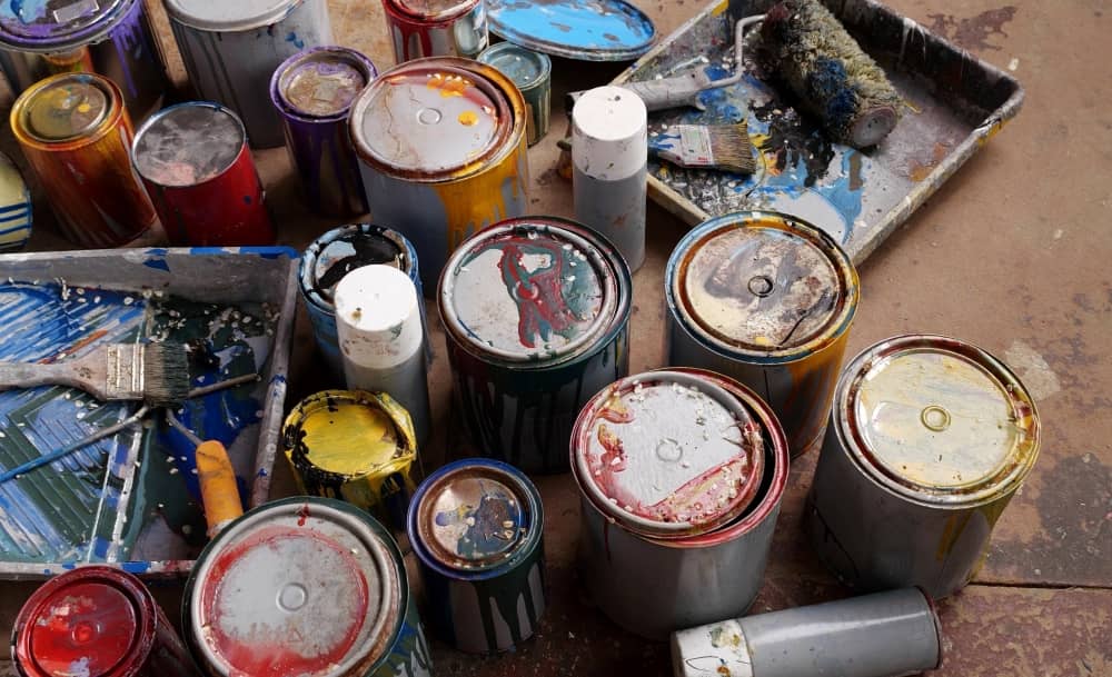 Paint can be toxic and dangerous to the environment if it’s not disposed of properly.