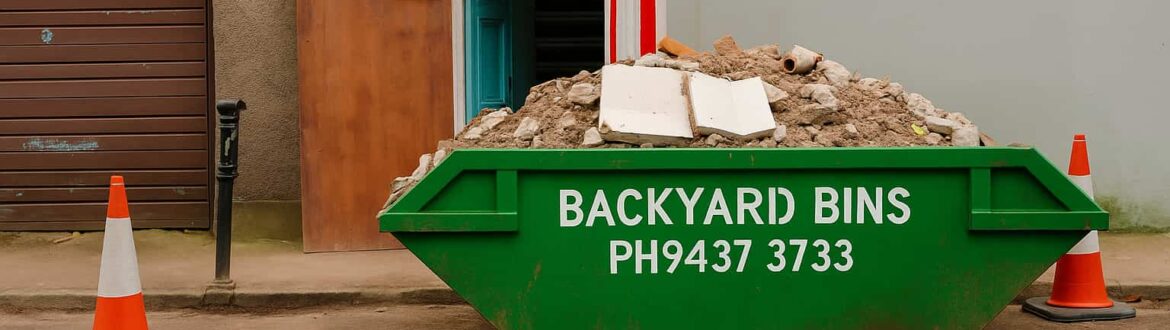 Backyard Bins skip bin on street answering can skip bins be left on the road
