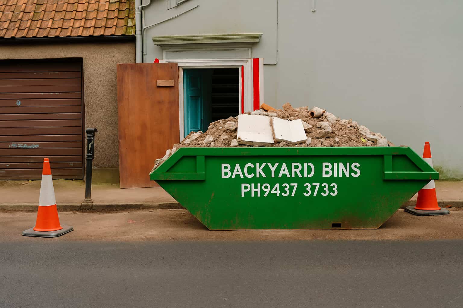 Backyard Bins skip bin on street answering can skip bins be left on the road