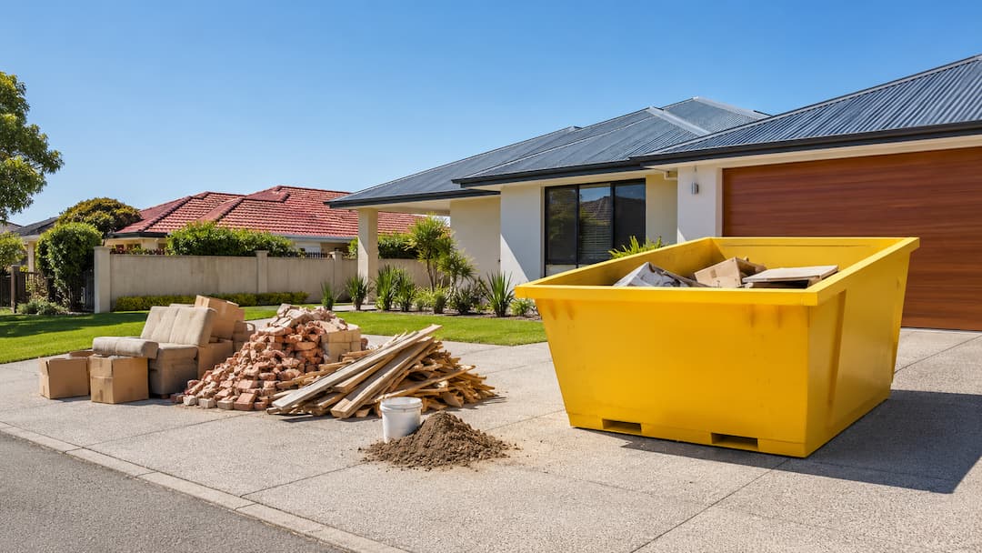 Skip bin hire in Perth with separated household, renovation and soil waste types